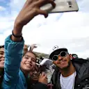 Lewis Hamilton (GBR) Mercedes AMG F1 fans selfie at Formula One World Championship, Rd19, Mexican Grand Prix, Preparations, Circuit Hermanos Rodriguez, Mexico City, Mexico, Thursday 27 October 2016. © Sutton Images