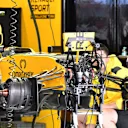 Renault Sport F1 Team RS16 front suspension and detail at Formula One World Championship, Rd19, Mexican Grand Prix, Preparations, Circuit Hermanos Rodriguez, Mexico City, Mexico, Thursday 27 October 2016. © Sutton Images