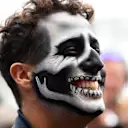 Daniel Ricciardo (AUS) Red Bull Racing with Day of the Dead face paint at Formula One World Championship, Rd19, Mexican Grand Prix, Preparations, Circuit Hermanos Rodriguez, Mexico City, Mexico, Thursday 27 October 2016. © Sutton Images