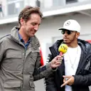 Lewis Hamilton (GBR) Mercedes AMG F1 talks with Tom Clarkson (GBR) BBC Television at Formula One World Championship, Rd19, Mexican Grand Prix, Preparations, Circuit Hermanos Rodriguez, Mexico City, Mexico, Thursday 27 October 2016. © Sutton Images
