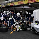 Williams pit stop practicce at Formula One World Championship, Rd19, Mexican Grand Prix, Preparations, Circuit Hermanos Rodriguez, Mexico City, Mexico, Thursday 27 October 2016. © Sutton Images