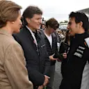 Sergio Perez (MEX) Force India with Enrique de la Madrid Cordero (MEX) the Mexican Secretary of Tourism at Formula One World Championship, Rd19, Mexican Grand Prix, Preparations, Circuit Hermanos Rodriguez, Mexico City, Mexico, Thursday 27 October 2016. © Sutton Images