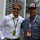 Jo Ramirez (MEX) and Adrian Fernandez (MEX) at Formula One World Championship, Rd19, Mexican Grand Prix, Preparations, Circuit Hermanos Rodriguez, Mexico City, Mexico, Thursday 27 October 2016. © Sutton Images