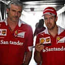 Maurizio Arrivabene (ITA) Ferrari Team Principal and Sebastian Vettel (GER) Ferrari at Formula One World Championship, Rd6, Monaco Grand Prix, Monte-Carlo, Monaco, Friday 27 May 2016. © Sutton Images