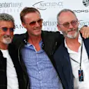 (L to R): Eddie Jordan (IRE), Eddie Irvine (IRL) and Liam Cunningham (IRL) Actor at Amber Lounge Fashion Show, Le Meridien Beach Plaza Hotel, Monaco, Friday 27 May 2016. © Sutton Images