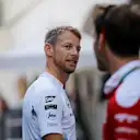 Jenson Button (GBR) McLaren and Sebastian Vettel (GER) Ferrari at Formula One World Championship, Rd6, Monaco Grand Prix, Qualifying, Monte-Carlo, Monaco, Saturday 28 May 2016. © Sutton Images