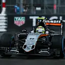 Sergio Perez (MEX) Force India VJM09 at Formula One World Championship, Rd6, Monaco Grand Prix, Race, Monte-Carlo, Monaco, Sunday 29 May 2016. © Sutton Images