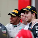 Race winner Lewis Hamilton (GBR) Mercedes AMG F1, Daniel Ricciardo (AUS) Red Bull Racing and Sergio Perez (MEX) Force India celebrate on the podium at Formula One World Championship, Rd6, Monaco Grand Prix, Race, Monte-Carlo, Monaco, Sunday 29 May 2016. © Sutton Images