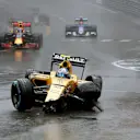 Jolyon Palmer (GBR) Renault Sport F1 Team RS16 crashes at Formula One World Championship, Rd6, Monaco Grand Prix, Race, Monte-Carlo, Monaco, Sunday 29 May 2016. © Sutton Images