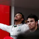 Race winner Lewis Hamilton (GBR) Mercedes AMG F1 celebrates on the podium at Formula One World Championship, Rd6, Monaco Grand Prix, Race, Monte-Carlo, Monaco, Sunday 29 May 2016. © Sutton Images