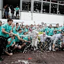 Race winner Lewis Hamilton (GBR) Mercedes AMG F1 celebrates with the team and the champagne at Formula One World Championship, Rd6, Monaco Grand Prix, Race, Monte-Carlo, Monaco, Sunday 29 May 2016. © Sutton Images