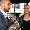 Theo Walcott (GBR) Footballer and Caroline Wozniacki (DEN) Tennis Player at Formula One World Championship, Rd6, Monaco Grand Prix, Race, Monte-Carlo, Monaco, Sunday 29 May 2016. © Sutton Images