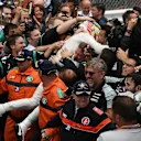 Race winner Lewis Hamilton (GBR) Mercedes AMG F1 celebrates in parc ferme at Formula One World Championship, Rd6, Monaco Grand Prix, Race, Monte-Carlo, Monaco, Sunday 29 May 2016. © Sutton Images