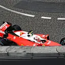 Kimi Raikkonen (FIN) Ferrari SF16-H crashes out of the race at Formula One World Championship, Rd6, Monaco Grand Prix, Race, Monte-Carlo, Monaco, Sunday 29 May 2016. © Sutton Images