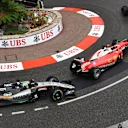 Felipe Massa (BRA) Williams FW38, Sebastian Vettel (GER) Ferrari SF16-H and Nico Hulkenberg (GER) Force India VJM09 at Formula One World Championship, Rd6, Monaco Grand Prix, Race, Monte-Carlo, Monaco, Sunday 29 May 2016. © Sutton Images