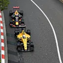 Valtteri Bottas (FIN) Williams FW38 and Kevin Magnussen (DEN) Renault Sport F1 Team RS16 at Formula One World Championship, Rd6, Monaco Grand Prix, Race, Monte-Carlo, Monaco, Sunday 29 May 2016. © Sutton Images