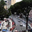Pascal Wehrlein (GER) Manor Racing MRT05 and Romain Grosjean (FRA) Haas VF-16 at Formula One World Championship, Rd6, Monaco Grand Prix, Race, Monte-Carlo, Monaco, Sunday 29 May 2016. © Sutton Images