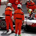 Esteban Gutierrez (MEX) Haas VF-16 stops on track in FP1 at Formula One World Championship, Rd6, Monaco Grand Prix, Practice, Monte-Carlo, Monaco, Thursday 26 May 2016. © Sutton Images