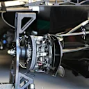Mercedes-Benz F1 W07 Hybrid front brake and wheel hub at Formula One World Championship, Rd6, Monaco Grand Prix, Preparations, Monte-Carlo, Monaco, Wednesday 25 May 2016. © Sutton Images