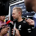 Kevin Magnussen (DEN) Renault Sport F1 Team talks with the media at Formula One World Championship, Rd6, Monaco Grand Prix, Preparations, Monte-Carlo, Monaco, Wednesday 25 May 2016. © Sutton Images