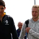 Esteban Ocon (FRA) Renault Sport F1 Team and Kevin Magnussen (DEN) Renault Sport F1 Team at Formula One World Championship, Rd6, Monaco Grand Prix, Preparations, Monte-Carlo, Monaco, Wednesday 25 May 2016. © Sutton Images