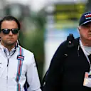 Felipe Massa (BRA) Williams with his father Luiz Antonio Massa (BRA) at Formula One World Championship, Rd4, Russian Grand Prix, Practice, Sochi Autodrom, Sochi, Krasnodar Krai, Russia, Friday 29 April 2016. © Sutton Motorsport Images