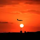 Sunset and aeroplane at Formula One World Championship, Rd4, Russian Grand Prix, Practice, Sochi Autodrom, Sochi, Krasnodar Krai, Russia, Friday 29 April 2016. © Sutton Motorsport Images