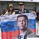 Daniil Kvyat (RUS) Red Bull Racing fans and flag at Formula One World Championship, Rd4, Russian Grand Prix, Qualifying, Sochi Autodrom, Sochi, Krasnodar Krai, Russia, Saturday 30 April 2016. © Sutton Motorsport Images