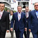 Veniamin Kondratyev (RUS) Governor of Krasnodar Region and Dmitry Kozak (RUS) Deputy Prime Minister of the Russian Federation at Formula One World Championship, Rd4, Russian Grand Prix, Qualifying, Sochi Autodrom, Sochi, Krasnodar Krai, Russia, Saturday 30 April 2016. © Sutton Motorsport Images