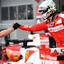 Sebastian Vettel (GER) Ferrari in parc ferme at Formula One World Championship, Rd4, Russian Grand Prix, Qualifying, Sochi Autodrom, Sochi, Krasnodar Krai, Russia, Saturday 30 April 2016. © Sutton Motorsport Images