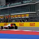 Esteban Gutierrez (MEX) Haas VF-16 at Formula One World Championship, Rd4, Russian Grand Prix, Qualifying, Sochi Autodrom, Sochi, Krasnodar Krai, Russia, Saturday 30 April 2016. © Sutton Motorsport Images