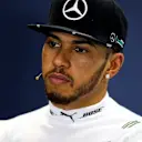 Lewis Hamilton (GBR) Mercedes AMG F1 in the Press Conference at Formula One World Championship, Rd4, Russian Grand Prix, Race, Sochi Autodrom, Sochi, Krasnodar Krai, Russia, Sunday 1 May 2016. © Sutton Motorsport Images