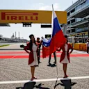 Grid girl at Formula One World Championship, Rd4, Russian Grand Prix, Race, Sochi Autodrom, Sochi, Krasnodar Krai, Russia, Sunday 1 May 2016. © Sutton Motorsport Images