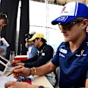 Marcus Ericsson (SWE) Sauber signs autographs for the fans at Formula One World Championship, Rd4, Russian Grand Prix, Race, Sochi Autodrom, Sochi, Krasnodar Krai, Russia, Sunday 1 May 2016. © Sutton Motorsport Images