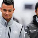 Pascal Wehrlein (GER) Manor Racing and Rio Haryanto (IDN) Manor Racing at Formula One World Championship, Rd4, Russian Grand Prix, Race, Sochi Autodrom, Sochi, Krasnodar Krai, Russia, Sunday 1 May 2016. © Sutton Motorsport Images