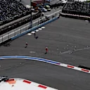 Marshals clear debis as Esteban Gutierrez (MEX) Haas VF-16 passes at Formula One World Championship, Rd4, Russian Grand Prix, Race, Sochi Autodrom, Sochi, Krasnodar Krai, Russia, Sunday 1 May 2016. © Sutton Motorsport Images