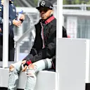 Lewis Hamilton (GBR) Mercedes AMG F1 on the drivers parade at Formula One World Championship, Rd4, Russian Grand Prix, Race, Sochi Autodrom, Sochi, Krasnodar Krai, Russia, Sunday 1 May 2016. © Sutton Motorsport Images