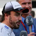 Fernando Alonso (ESP) McLaren talks with the media at Formula One World Championship, Rd4, Russian Grand Prix, Race, Sochi Autodrom, Sochi, Krasnodar Krai, Russia, Sunday 1 May 2016. © Sutton Motorsport Images