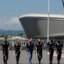Daniil Kyvat (RUS) Red Bull Racing walks the track at Formula One World Championship, Rd4, Russian Grand Prix, Preparations, Sochi Autodrom, Sochi, Krasnodar Krai, Russia, Thursday 28 April 2016. © Sutton Motorsport Images