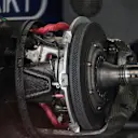 Manor Racing MRT05 front brake and wheel hub detail at Formula One World Championship, Rd4, Russian Grand Prix, Preparations, Sochi Autodrom, Sochi, Krasnodar Krai, Russia, Thursday 28 April 2016. © Sutton Motorsport Images