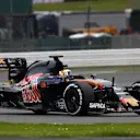 Carlos Sainz (ESP) Scuderia Toro Rosso STR11 at Formula One Testing, Day One, Silverstone, England, Tuesday 12 July 2016.
Esteban Ocon (FRA) Renault Sport F1 Team RS16 © Sutton Images