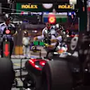 Fernando Alonso (ESP) McLaren MP4-31 pit stop at Formula One World Championship, Rd15, Singapore Grand Prix, Practice, Marina Bay Street Circuit, Singapore, Friday 16 September 2016. © Sutton Images