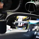 Lewis Hamilton (GBR) Mercedes-Benz F1 W07 Hybrid and halo at Formula One World Championship, Rd15, Singapore Grand Prix, Practice, Marina Bay Street Circuit, Singapore, Friday 16 September 2016. © Sutton Images