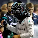 Pole sitter Nico Rosberg (GER) Mercedes AMG F1 celebrates in parc ferme at Formula One World Championship, Rd15, Singapore Grand Prix, Qualifying, Marina Bay Street Circuit, Singapore, Saturday 17 September 2016. © Sutton Images