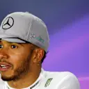 Lewis Hamilton (GBR) Mercedes AMG F1 in the Press Conference at Formula One World Championship, Rd15, Singapore Grand Prix, Qualifying, Marina Bay Street Circuit, Singapore, Saturday 17 September 2016. © Sutton Images