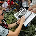 Nico Hulkenberg (GER) Force India F1 signs autographs for the fans at Formula One World Championship, Rd15, Singapore Grand Prix, Qualifying, Marina Bay Street Circuit, Singapore, Saturday 17 September 2016. © Sutton Images