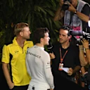 Jolyon Palmer (GBR) Renault Sport F1 Team talks with the media at Formula One World Championship, Rd15, Singapore Grand Prix, Qualifying, Marina Bay Street Circuit, Singapore, Saturday 17 September 2016. © Sutton Images