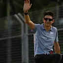 Esteban Ocon (FRA) Manor Racing on the drivers parade at Formula One World Championship, Rd15, Singapore Grand Prix, Race, Marina Bay Street Circuit, Singapore, Sunday 18 September 2016. © Sutton Images