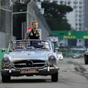 Nico Hulkenberg (GER) Force India F1 on the drivers parade at Formula One World Championship, Rd15, Singapore Grand Prix, Race, Marina Bay Street Circuit, Singapore, Sunday 18 September 2016. © Sutton Images
