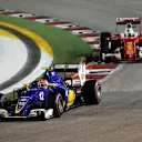 Felipe Nasr (BRA) Sauber C35 at Formula One World Championship, Rd15, Singapore Grand Prix, Race, Marina Bay Street Circuit, Singapore, Sunday 18 September 2016. © Sutton Images